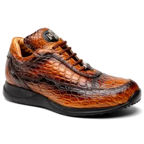 Mauri 8900/2 Alligator/ Nappa Sneakers Toffee/ Dirty Black