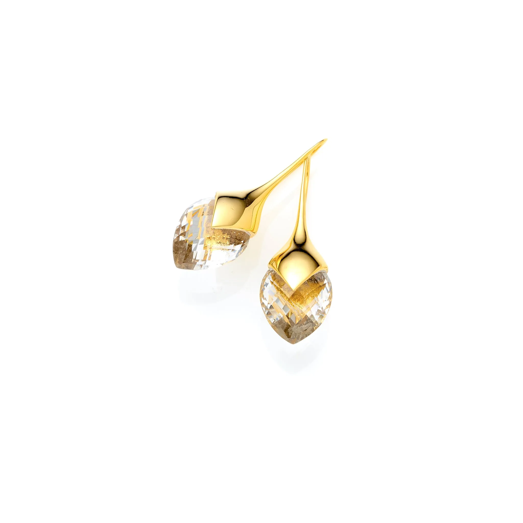 Medium Water Masai Earrings | Gold Plate | select stones