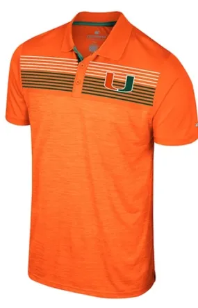 Miami Hurricanes Colosseum Langmore Polo - Orange