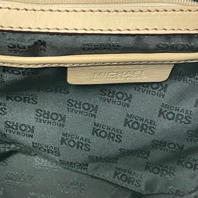 Michael Kors Black Leather Textured Tote Handbag