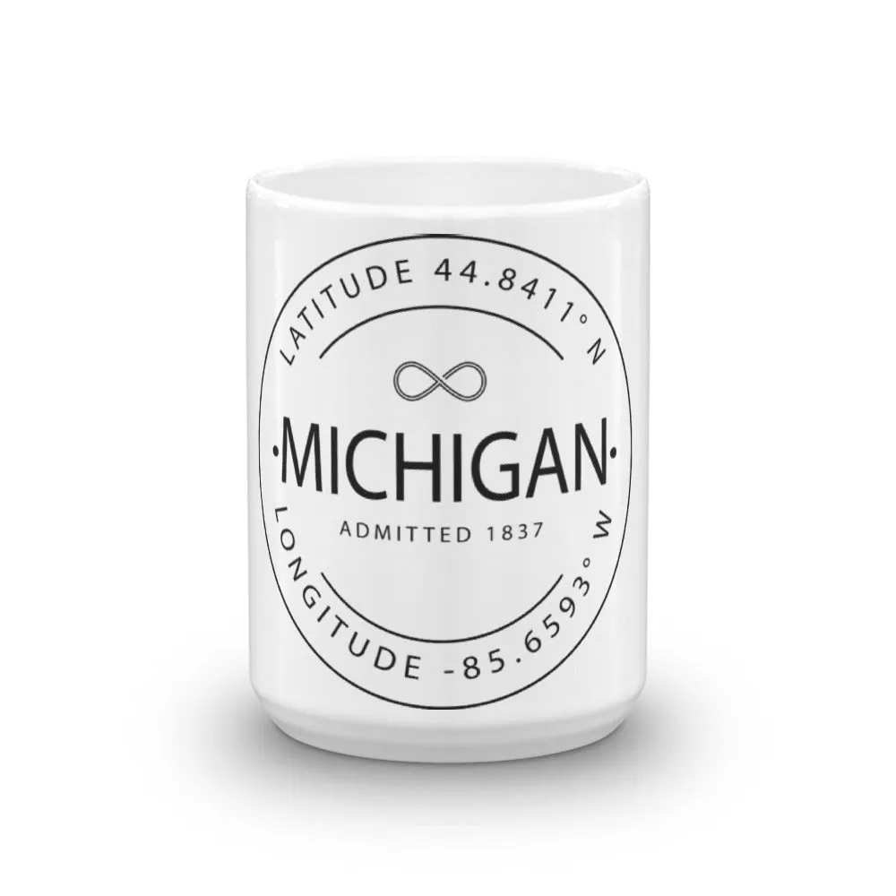 Michigan - Mug - Latitude & Longitude