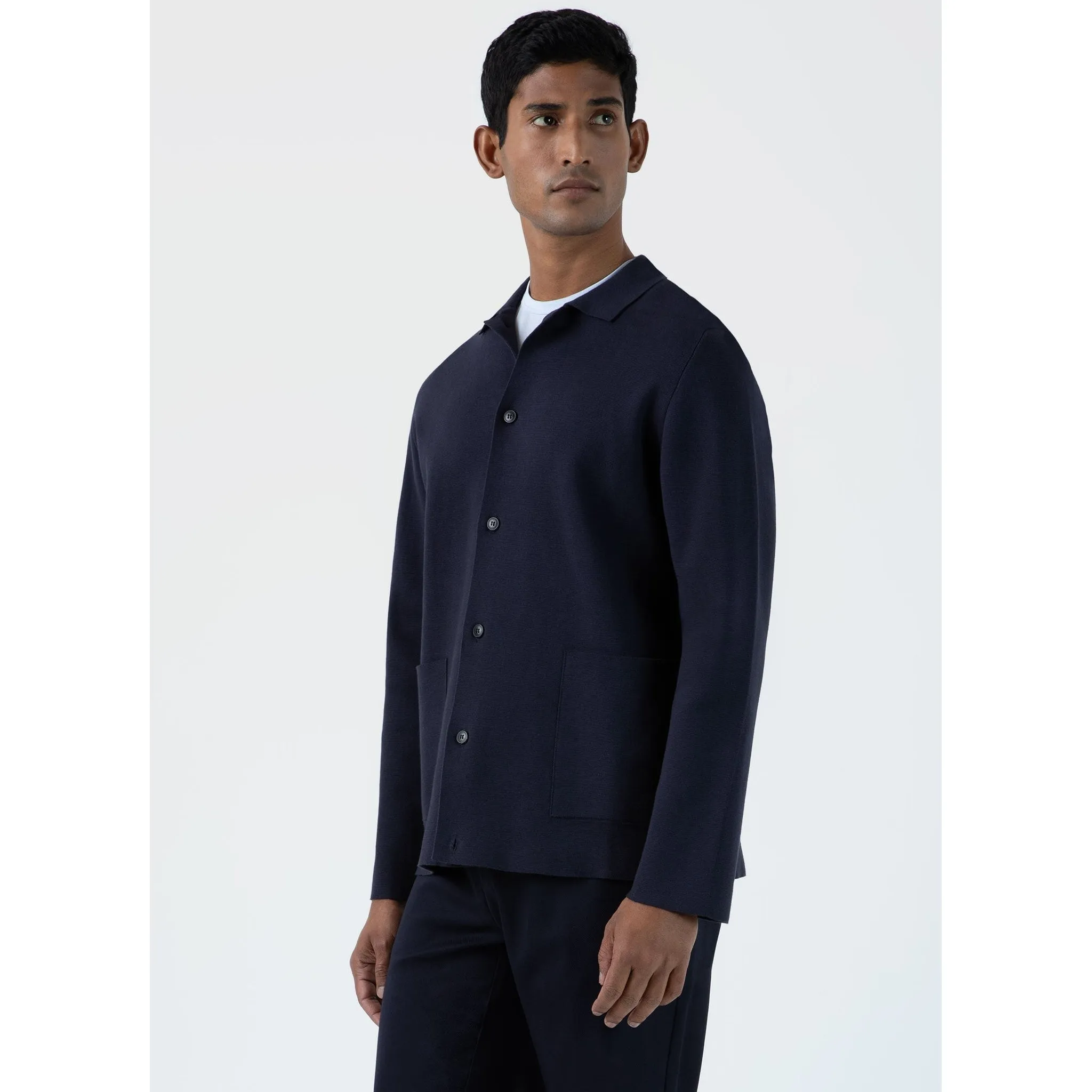 Milano Knit Jacket | Men | Navy