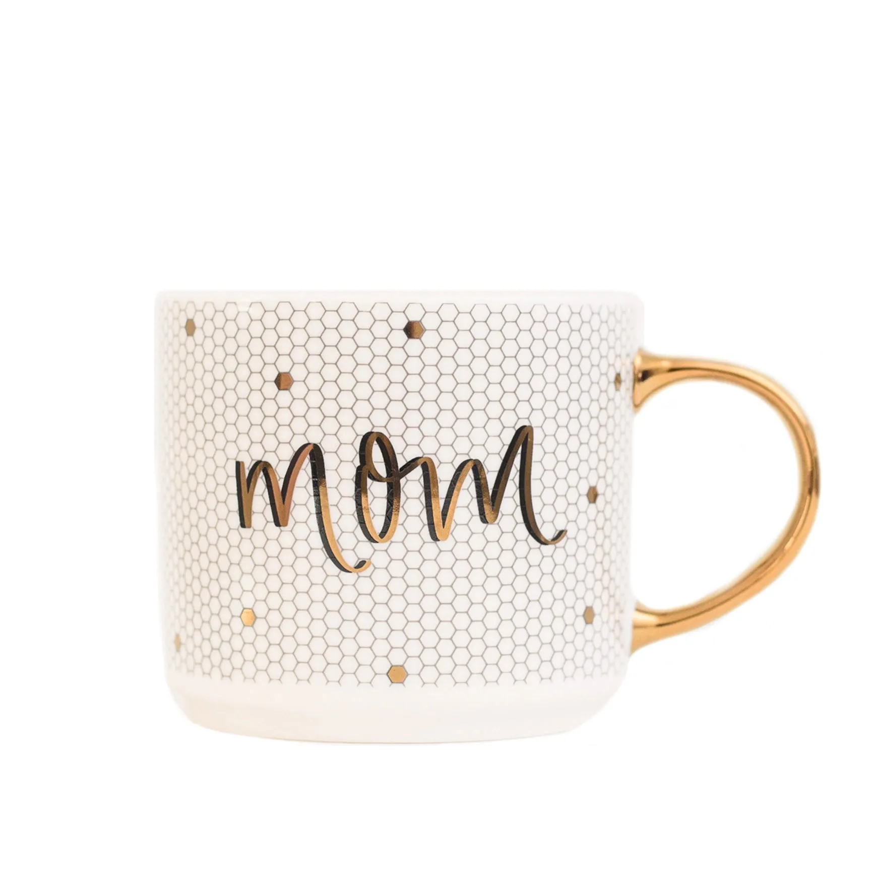 Mom Gold Tile Mug-