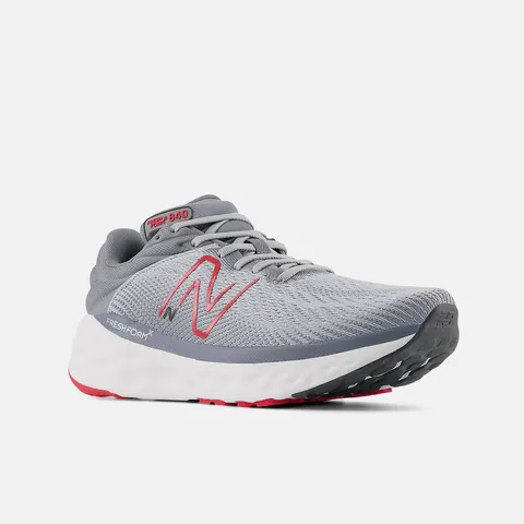 New Balance Men's Fresh Foam x 840v1 - Aluminum Grey W/ True Red