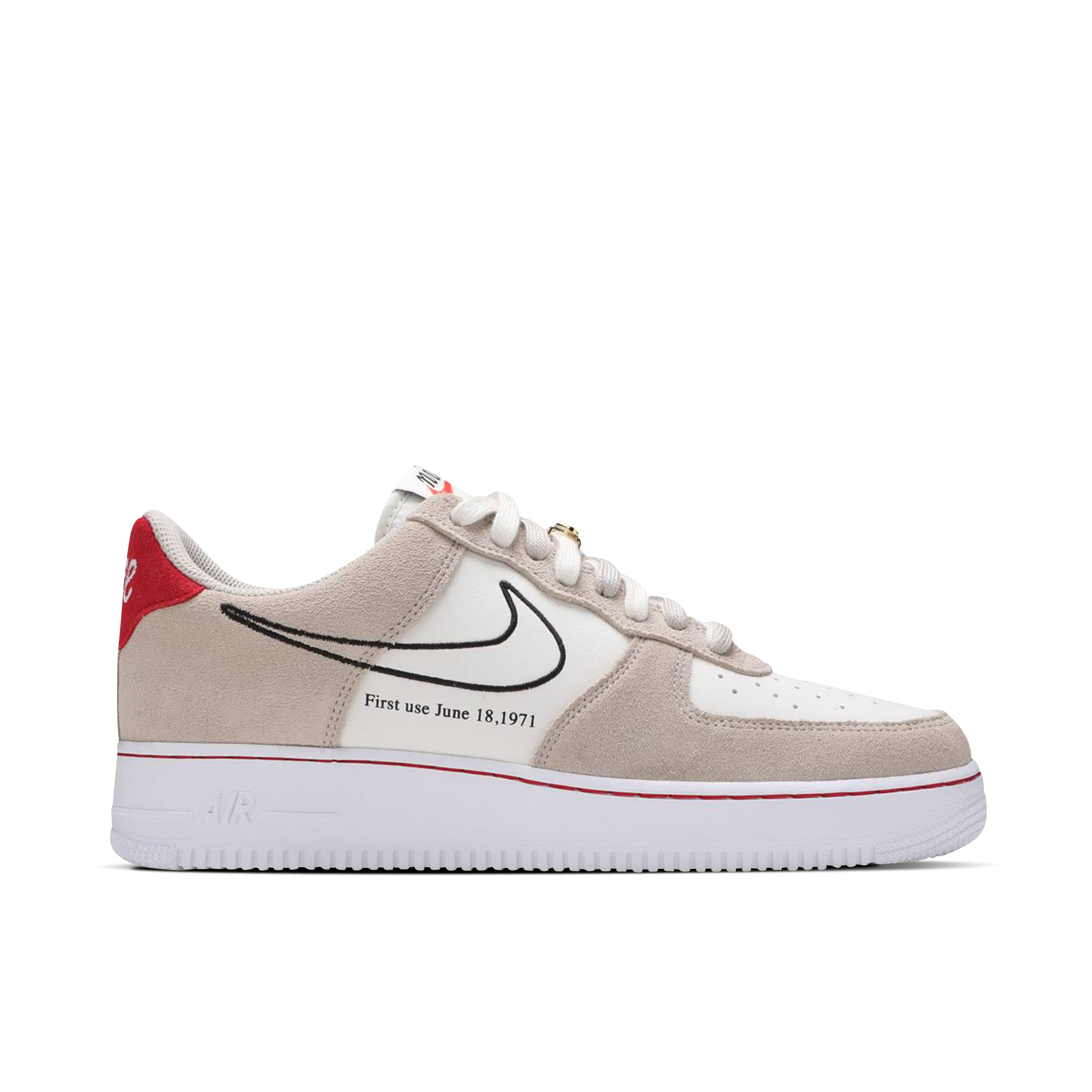 Nike Air Force 1 07 First Use Light Sail Red | DB3597-100 | Laced