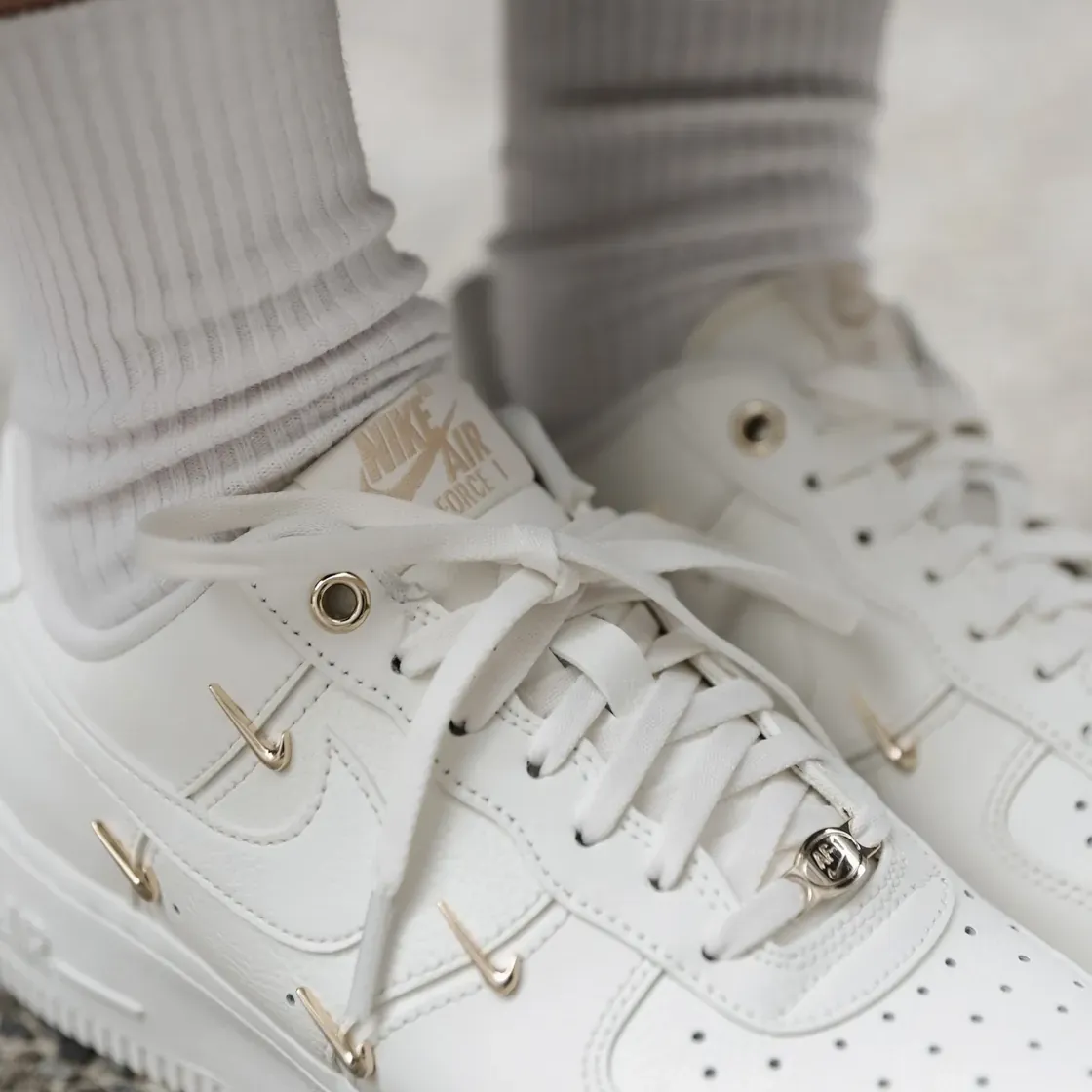 Nike Air Force 1 Low Sail Metallic Gold (Women's) [FV3654-111]