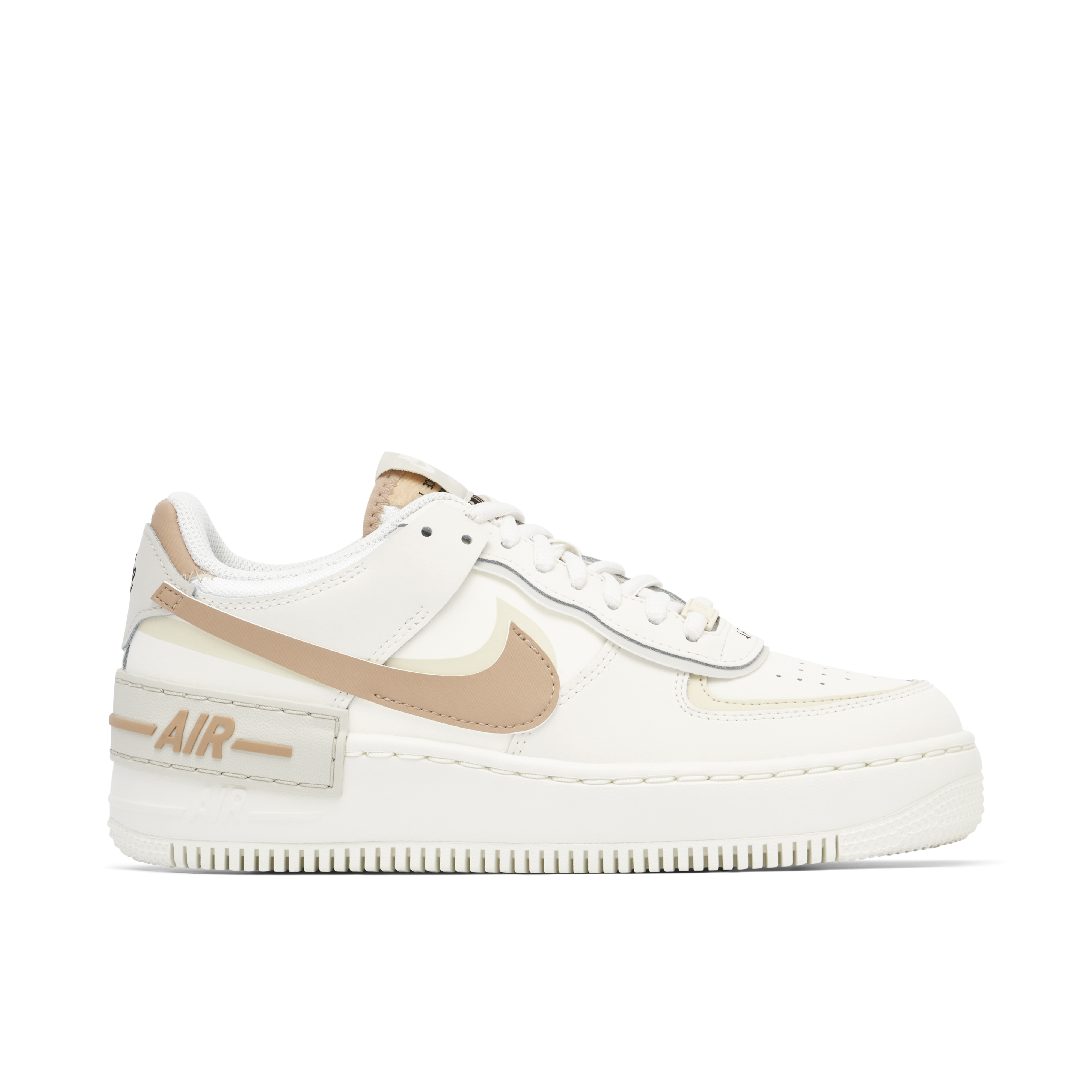 Nike Air Force 1 Low Shadow Sail Fossil Bone Womens | CI0919-116 | Laced