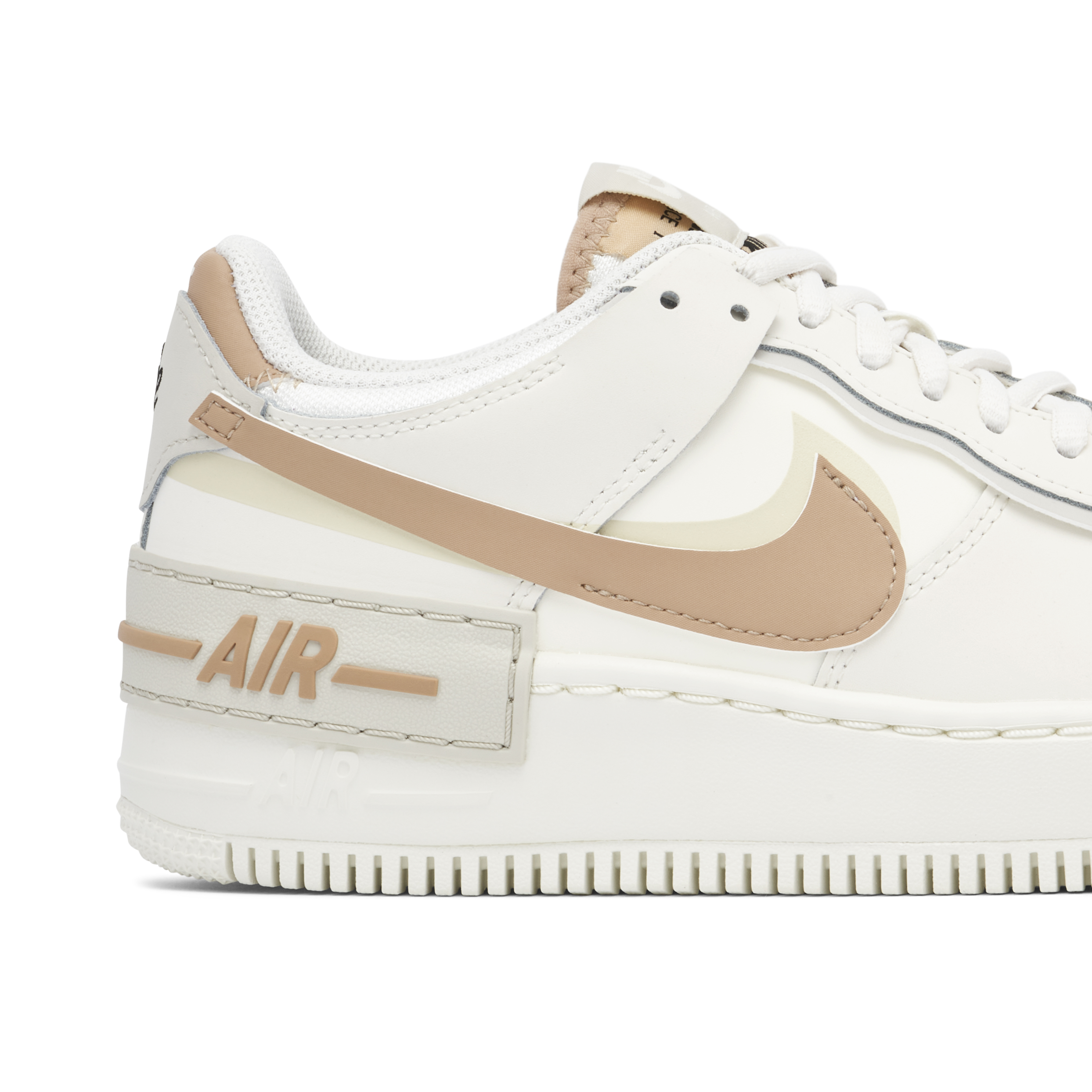 Nike Air Force 1 Low Shadow Sail Fossil Bone Womens | CI0919-116 | Laced