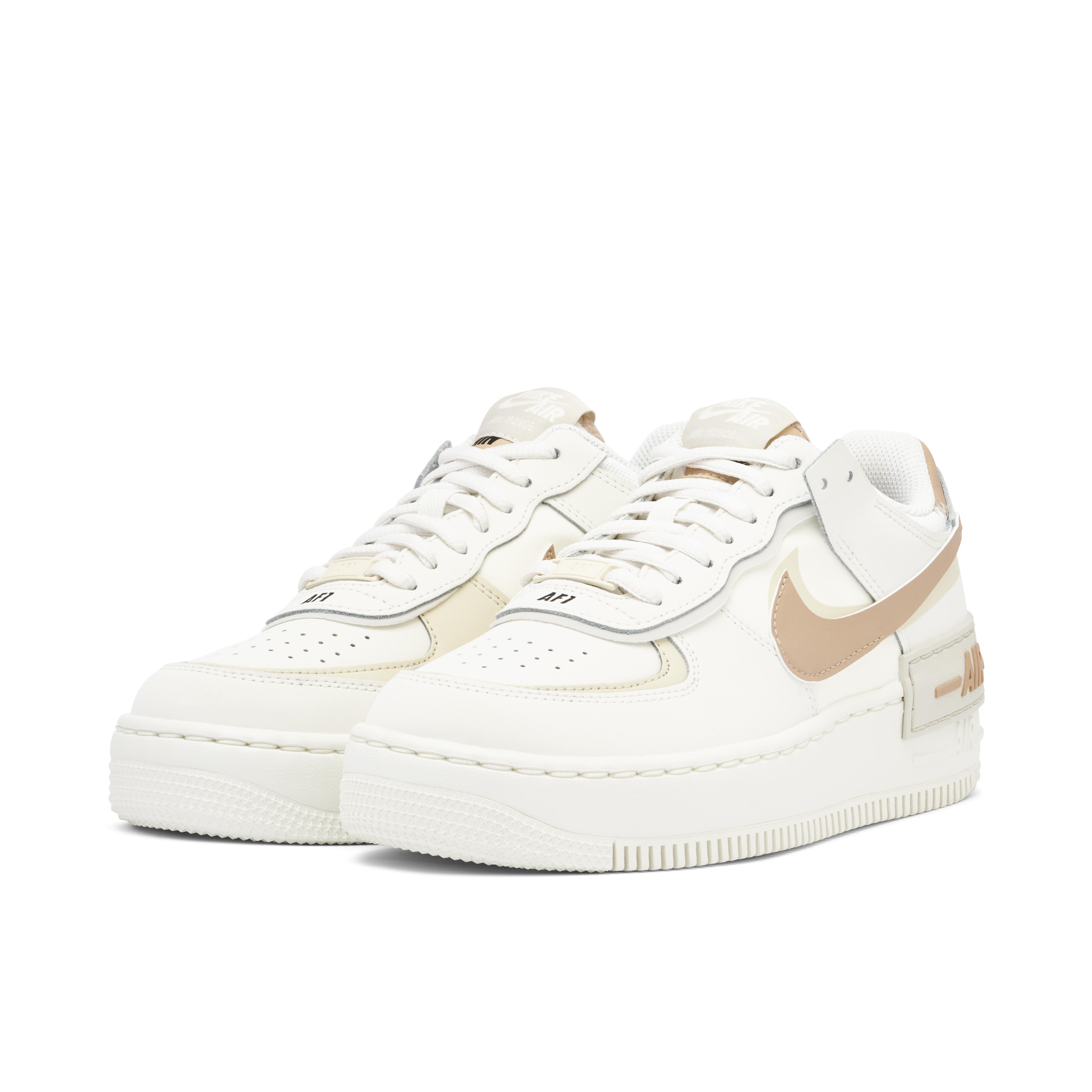 Nike Air Force 1 Low Shadow Sail Fossil Bone Womens | CI0919-116 | Laced