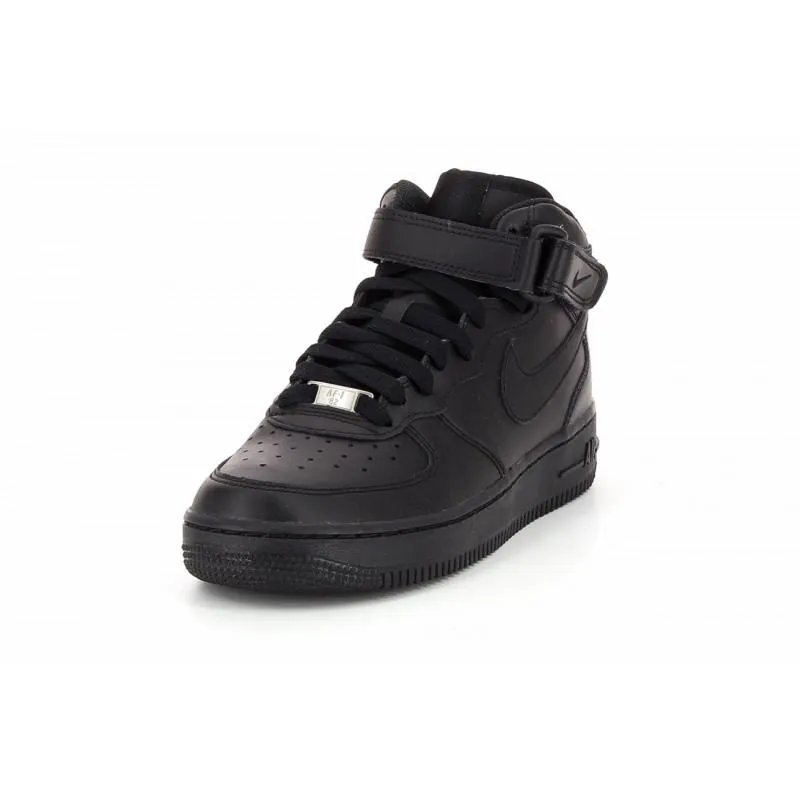 Nike - Air Force 1 Mid Gs - Junior - Noir