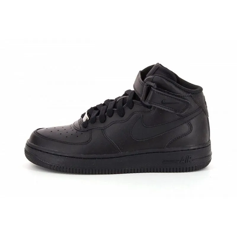 Nike - Air Force 1 Mid Gs - Junior - Noir