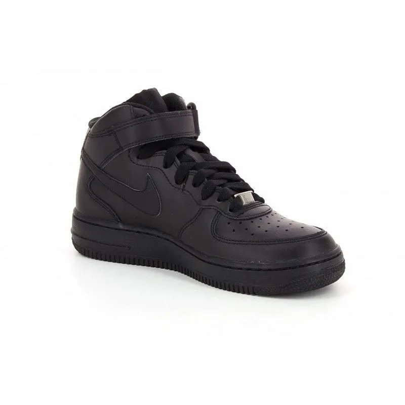 Nike - Air Force 1 Mid Gs - Junior - Noir