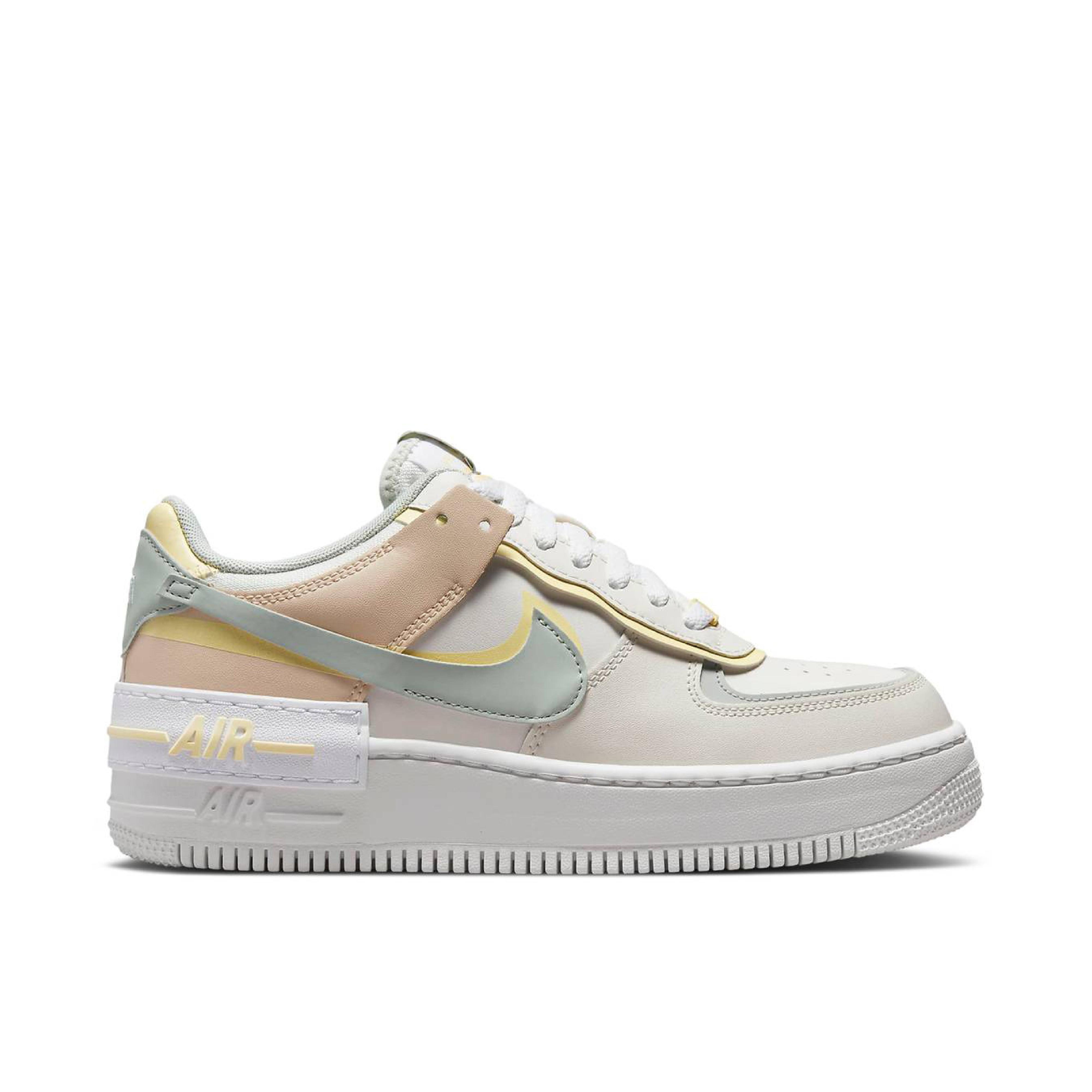 Nike Air Force 1 Shadow Pearl White Citron Tint Womens | DR7883-101 | Laced