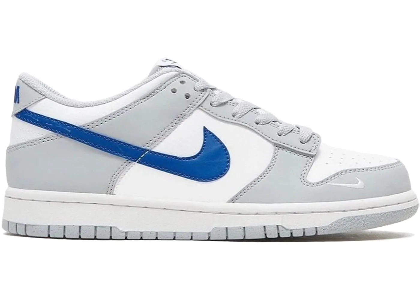 Nike Dunk Low Mini Swoosh Wolf Grey Game Royal (GS)