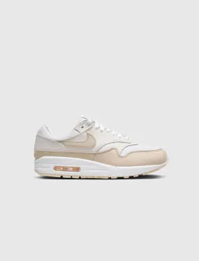 NIKE WOMEN'S AIR MAX 1 PRM SANDDRIFT   WHITE