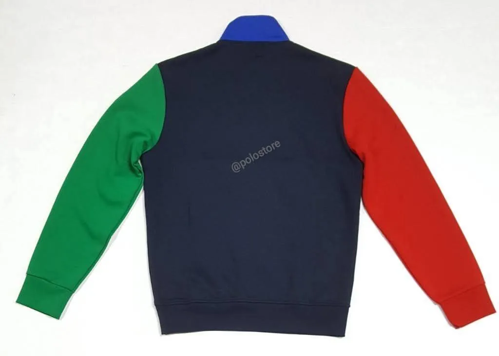 Nwt Polo Ralph Lauren Color Block Spellout Pullover