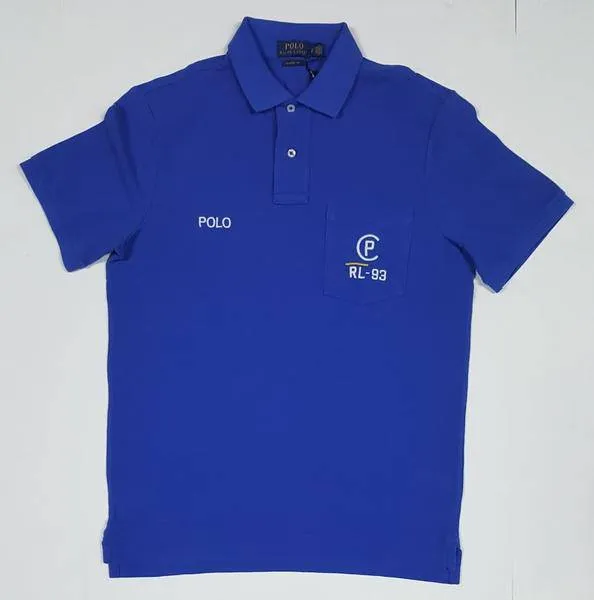 Nwt Polo Ralph Lauren Royal Blue Pocket CP-93 Pocket Classic Fit Polo