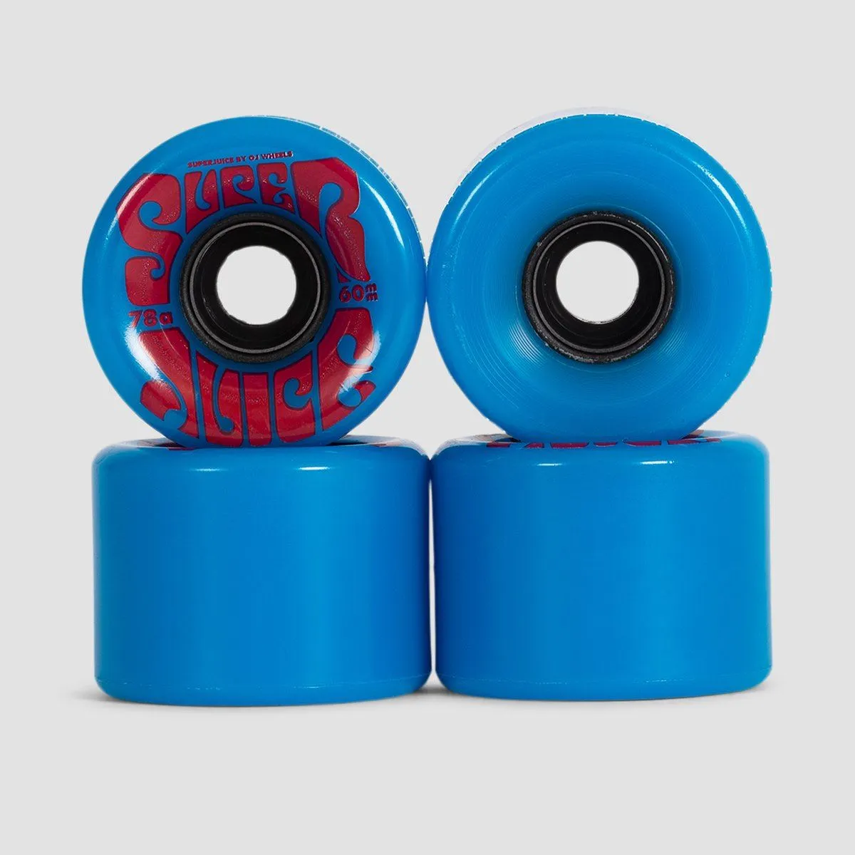 OJ Blues Super Juice 78a Soft Skateboard Wheels Blue 60mm