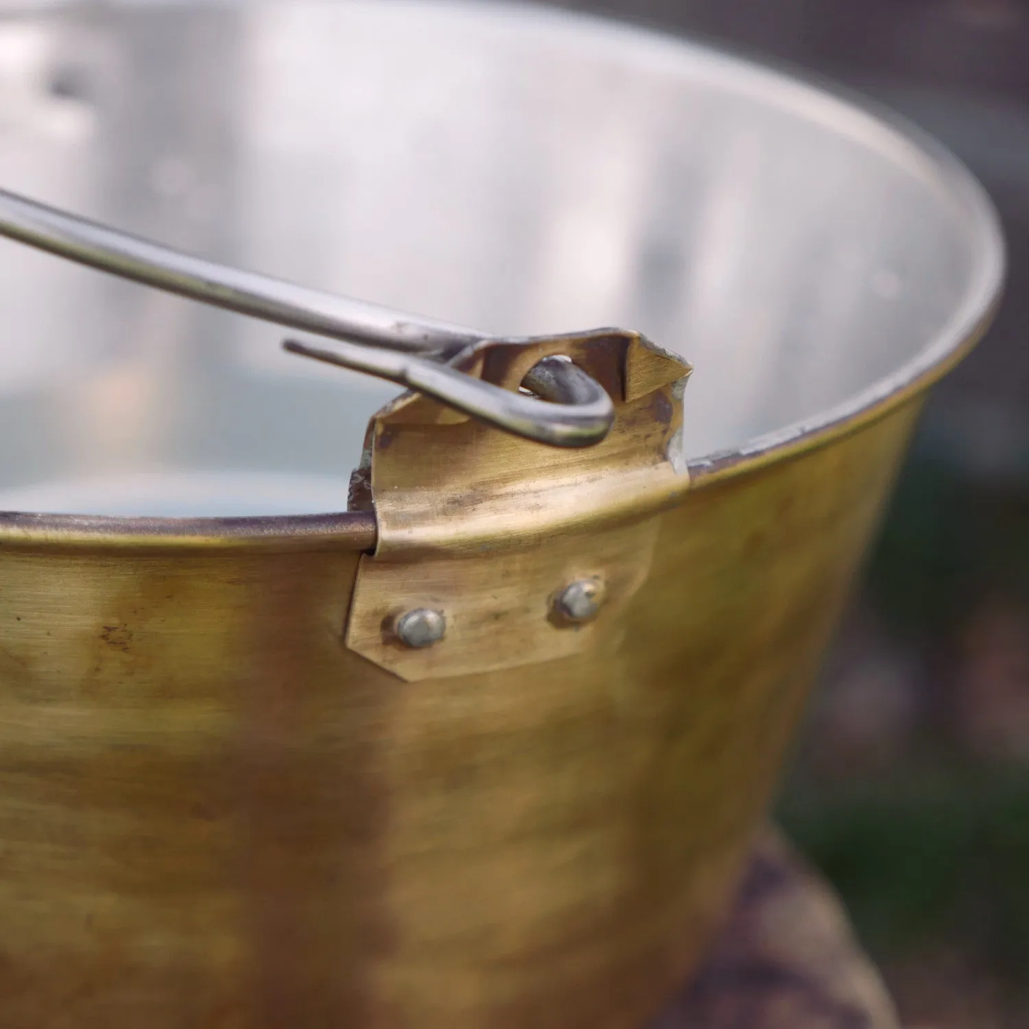 One Gallon Brass Trade Kettle