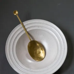 Oval Serving Spoon - Brass