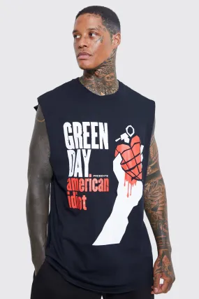 Oversized Green Day License Tank