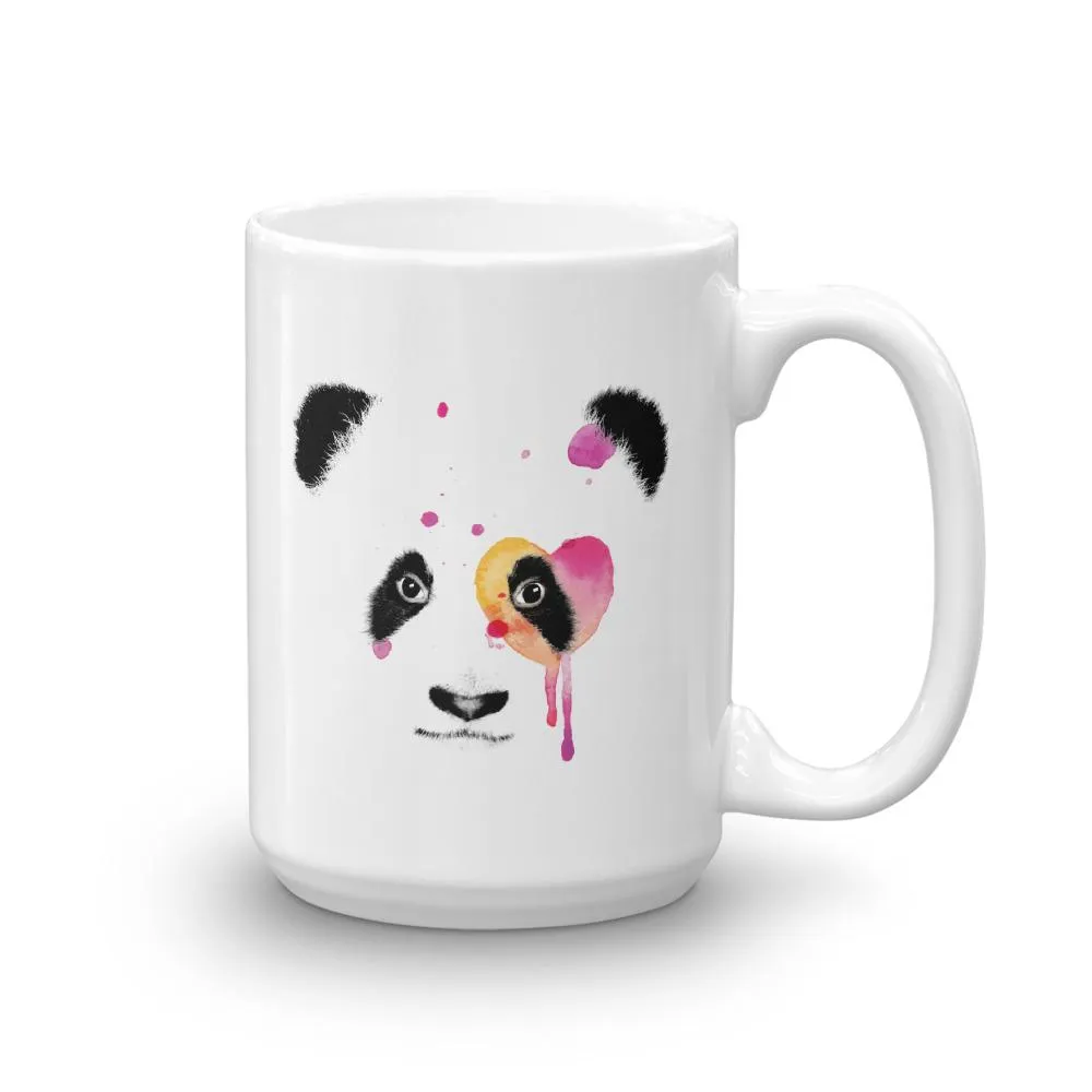 Panda Bear Heart Coffee Mug