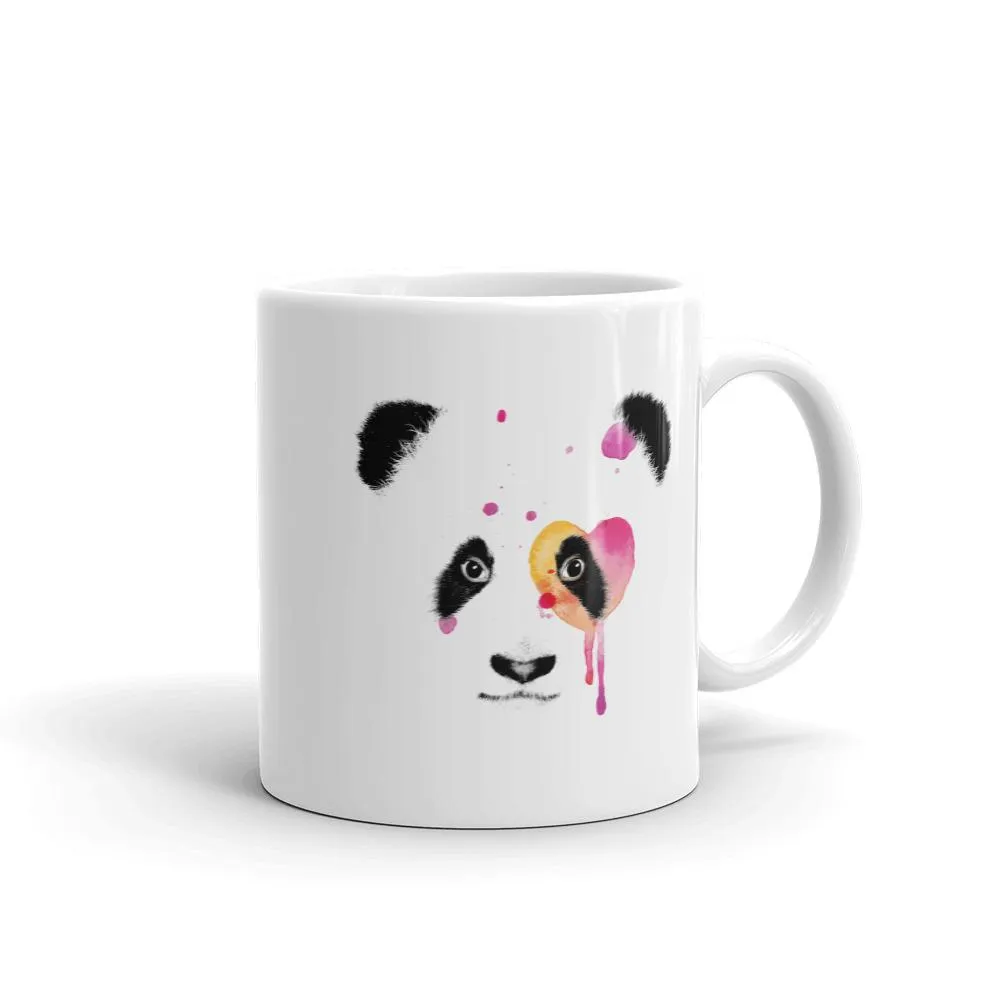 Panda Bear Heart Coffee Mug