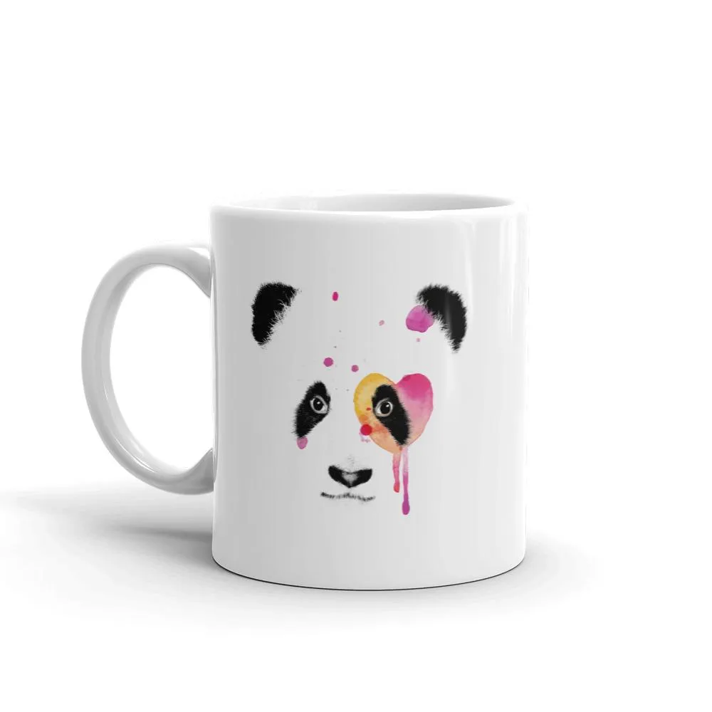 Panda Bear Heart Coffee Mug