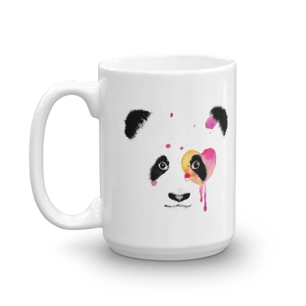 Panda Bear Heart Coffee Mug