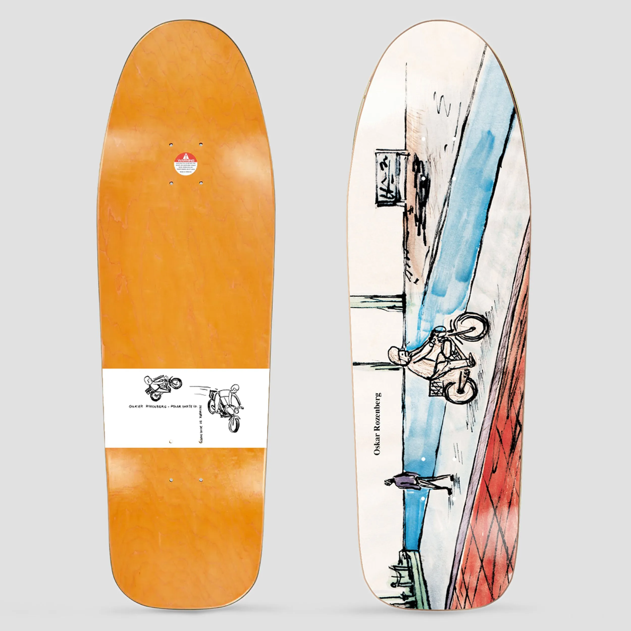 Polar Oskar 9.75 Dane 1 Rozenberg West Harbour Skateboard Deck