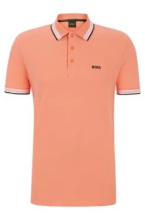  Polo shirt with contrast logo details