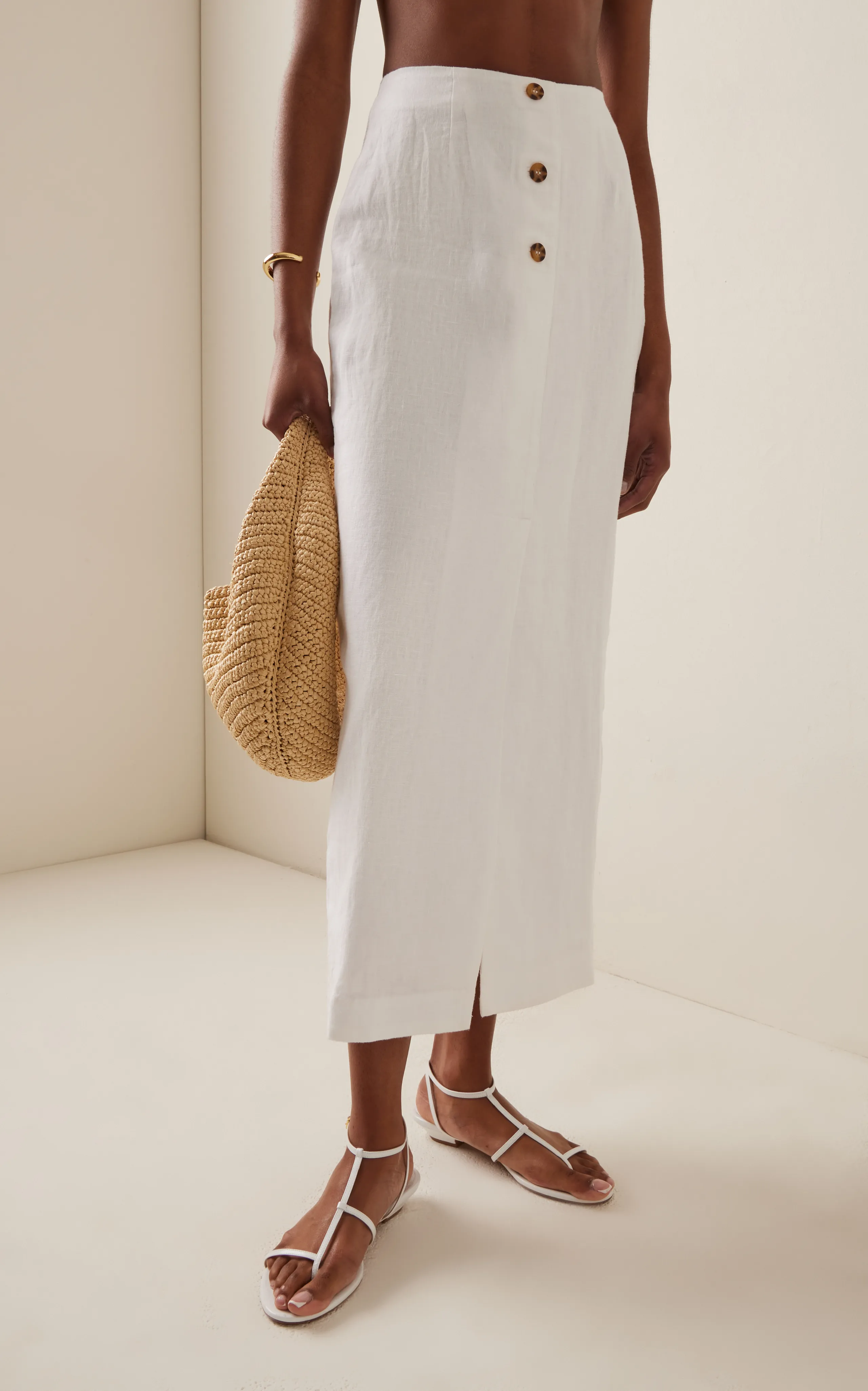 Posse Gigi Linen Maxi Skirt