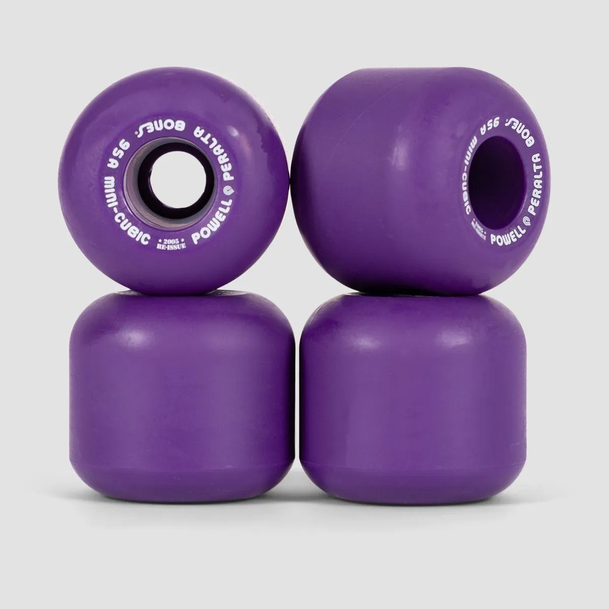 Powell Peralta Mini Cubic 95A Skateboard Wheels Purple 64mm