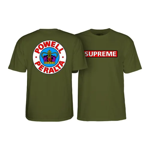 Powell Peralta Skateboards Shirt Supreme Military Green