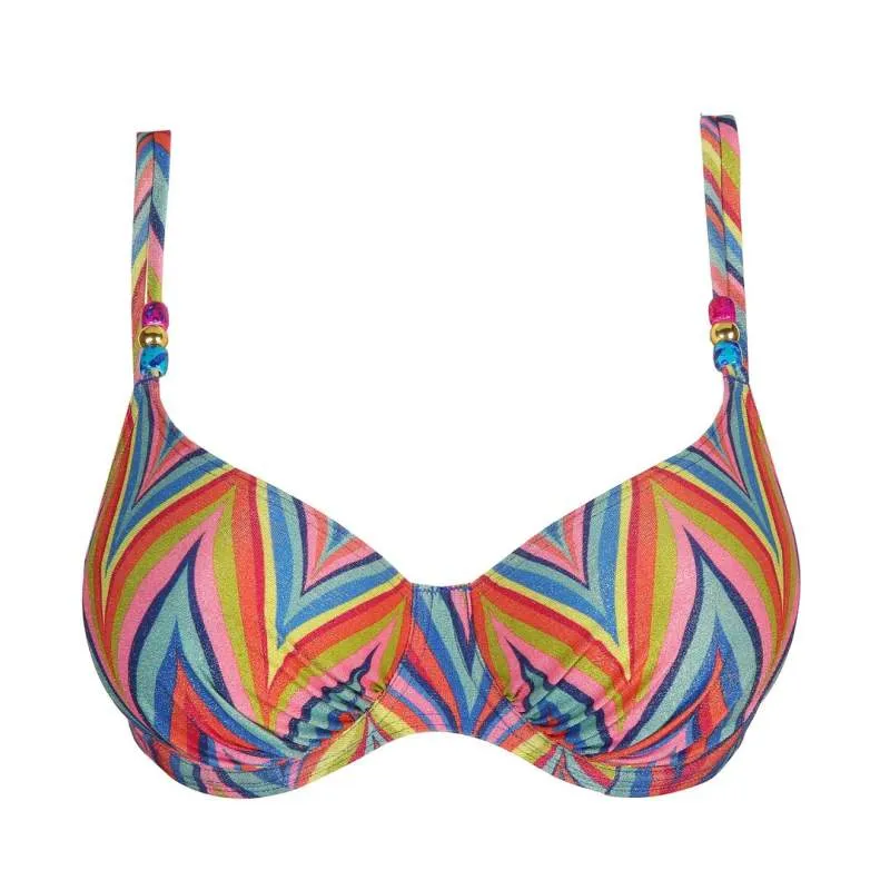 Printed bikini underwired and non padded- Unas1 Primadonna Discount- Bikini underwired plus sizes, control       Brussel, Antwer