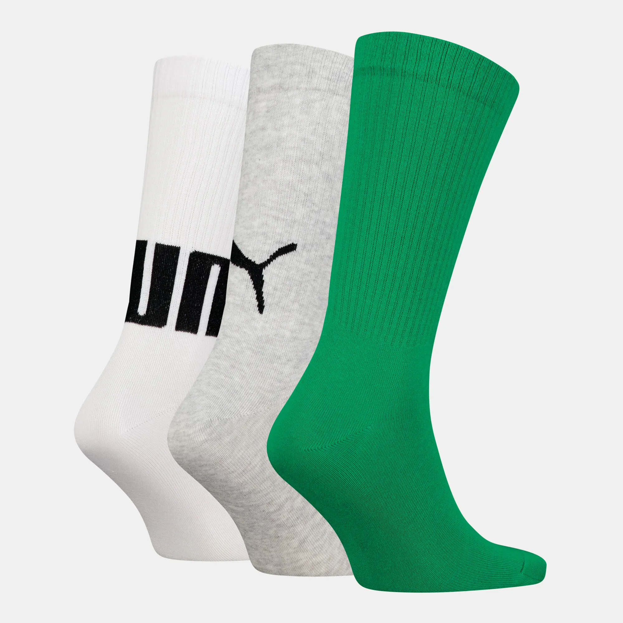 PUMA Big Logo Crew Socks (3 Pairs)