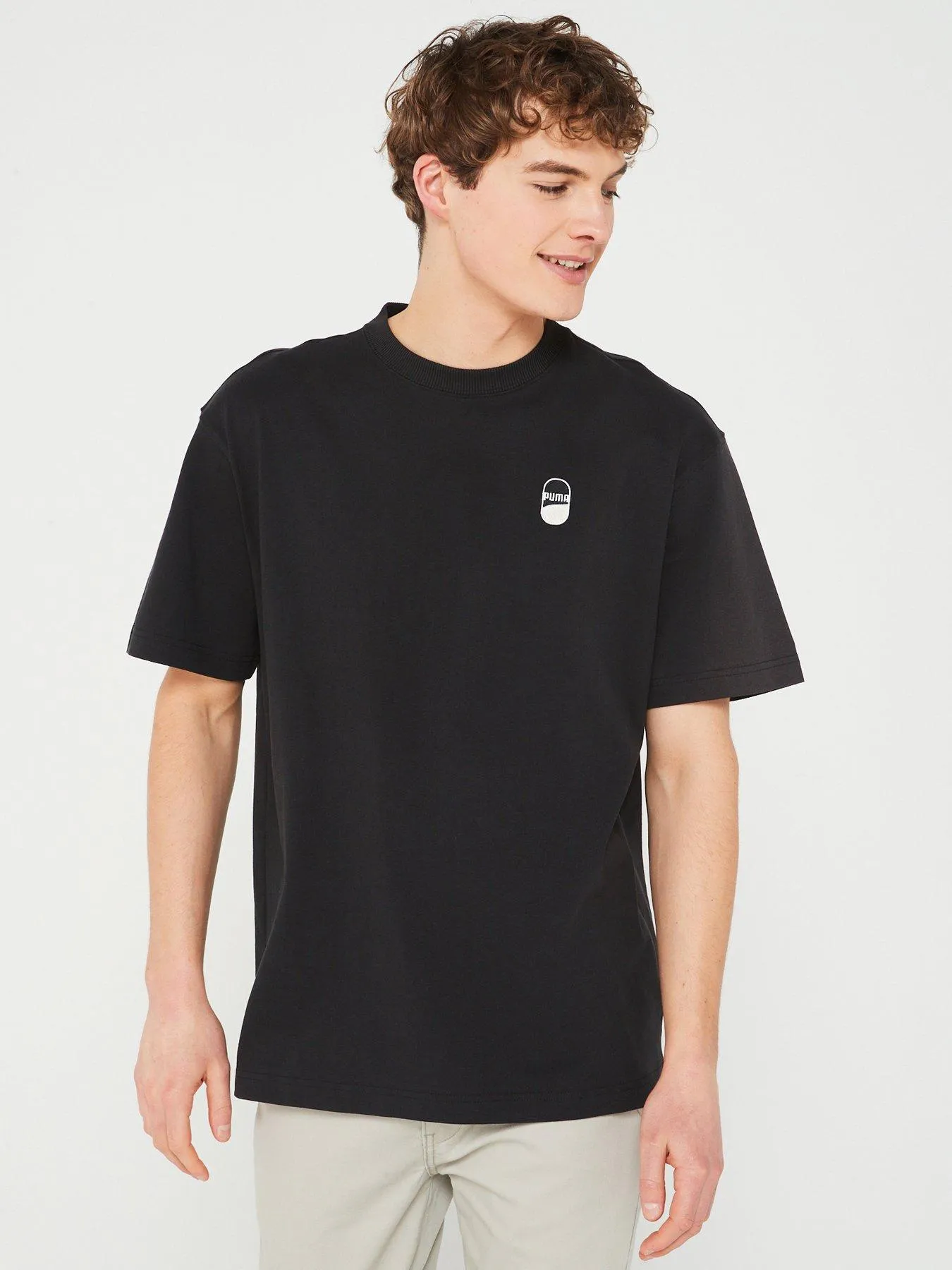 Puma Men's Downtown 180 Logo Tee - Black