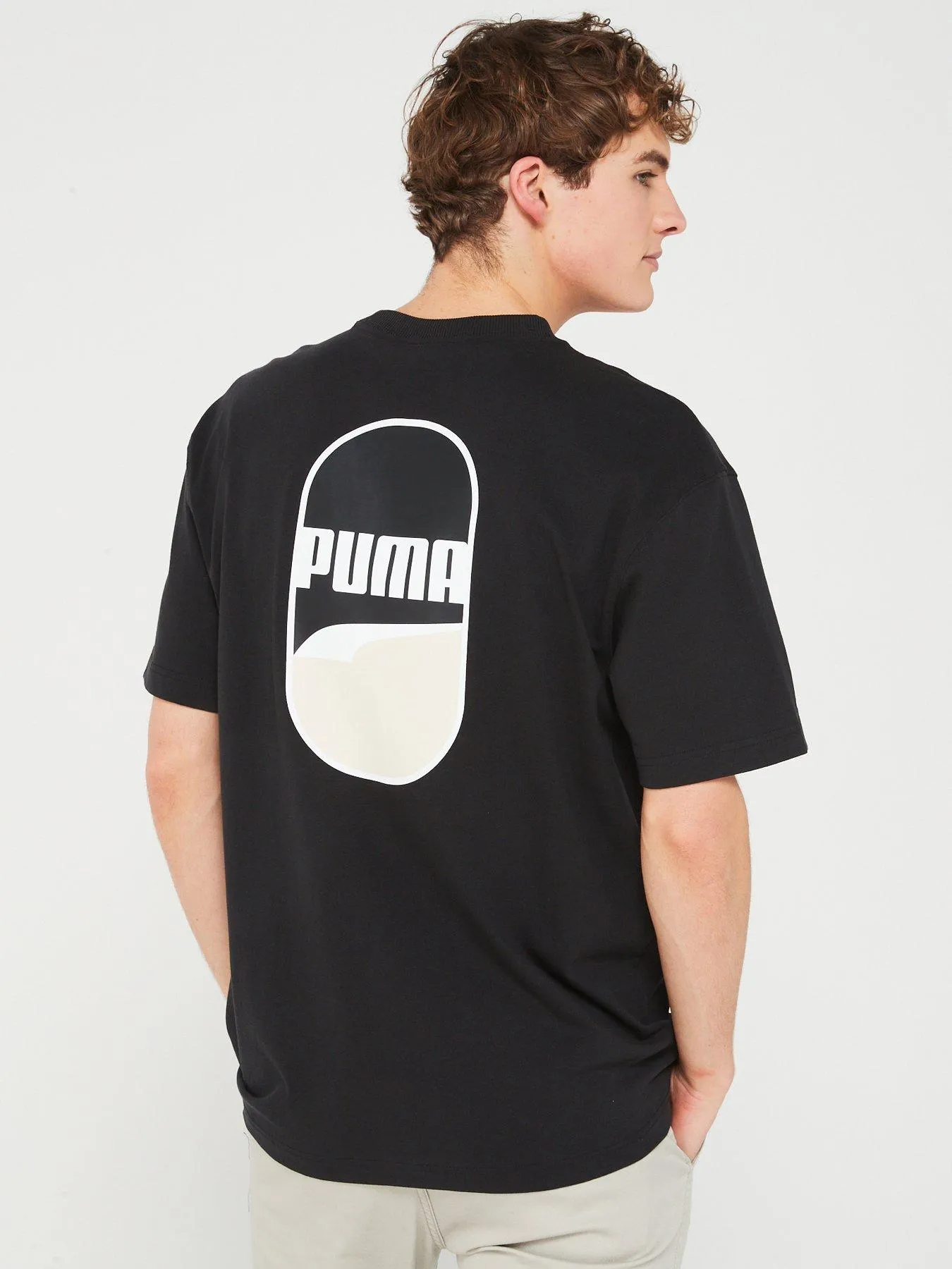 Puma Men's Downtown 180 Logo Tee - Black