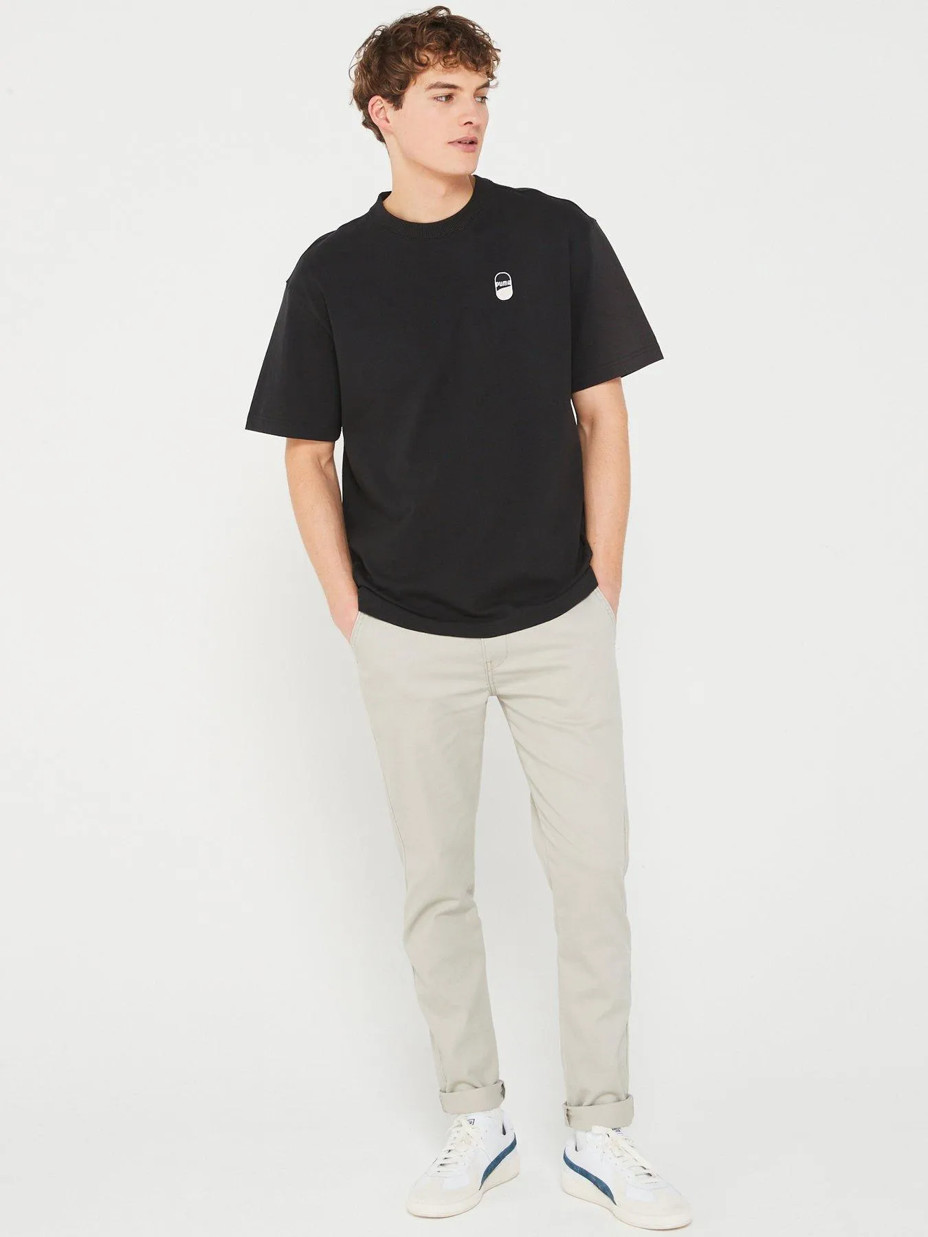 Puma Men's Downtown 180 Logo Tee - Black