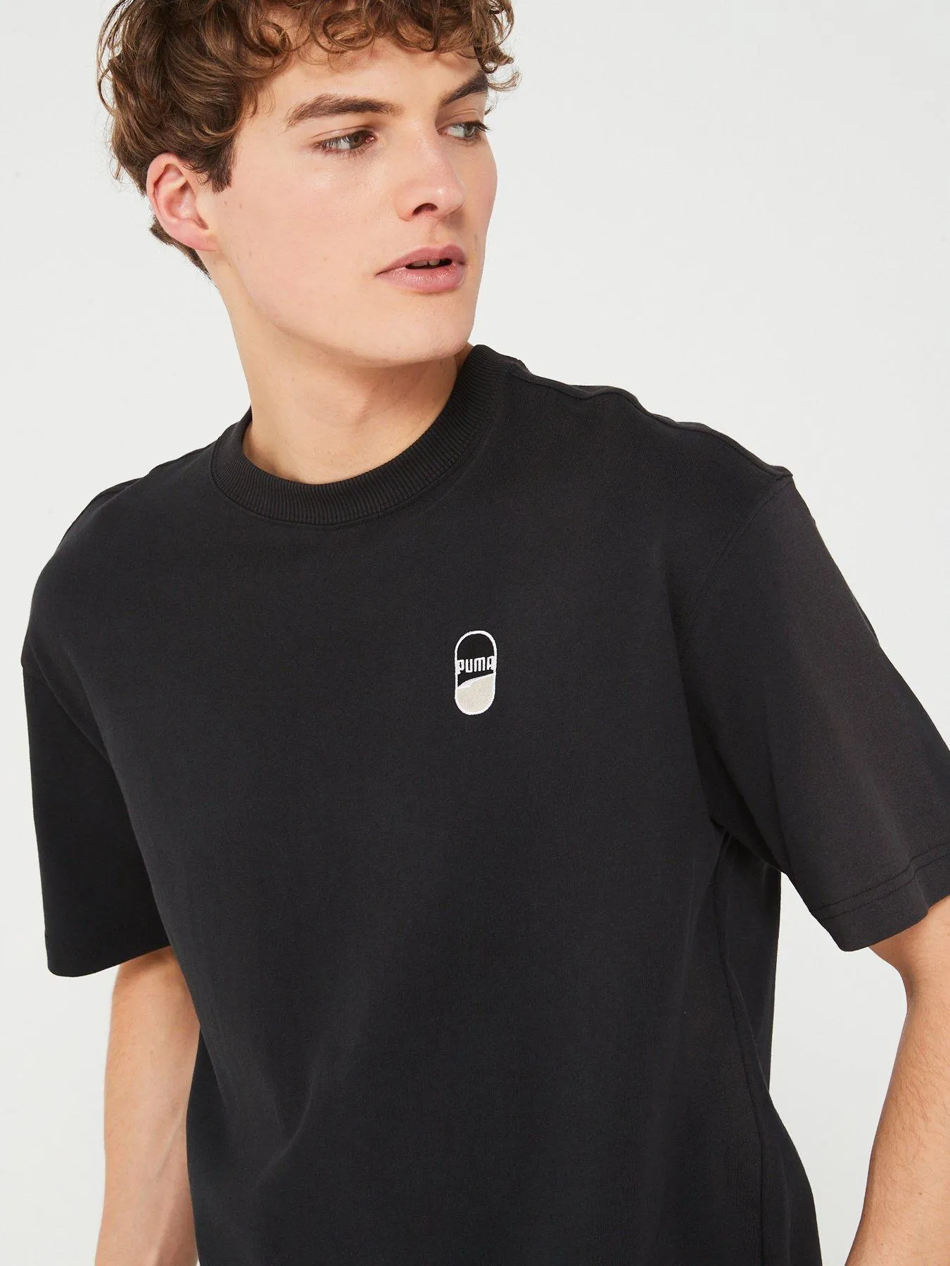 Puma Men's Downtown 180 Logo Tee - Black