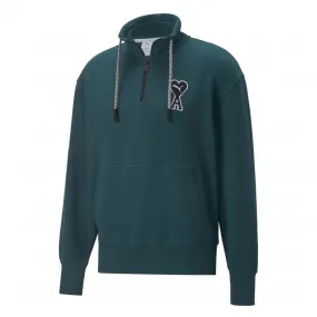 Puma x AMI Half Zip Sweatshirt (Varsity Green)