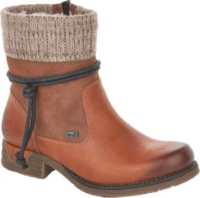 Rieker Tan Warm Lined Boot