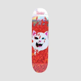 Ripndip Nerm In Heck Skateboard Deck Red - 8.25"