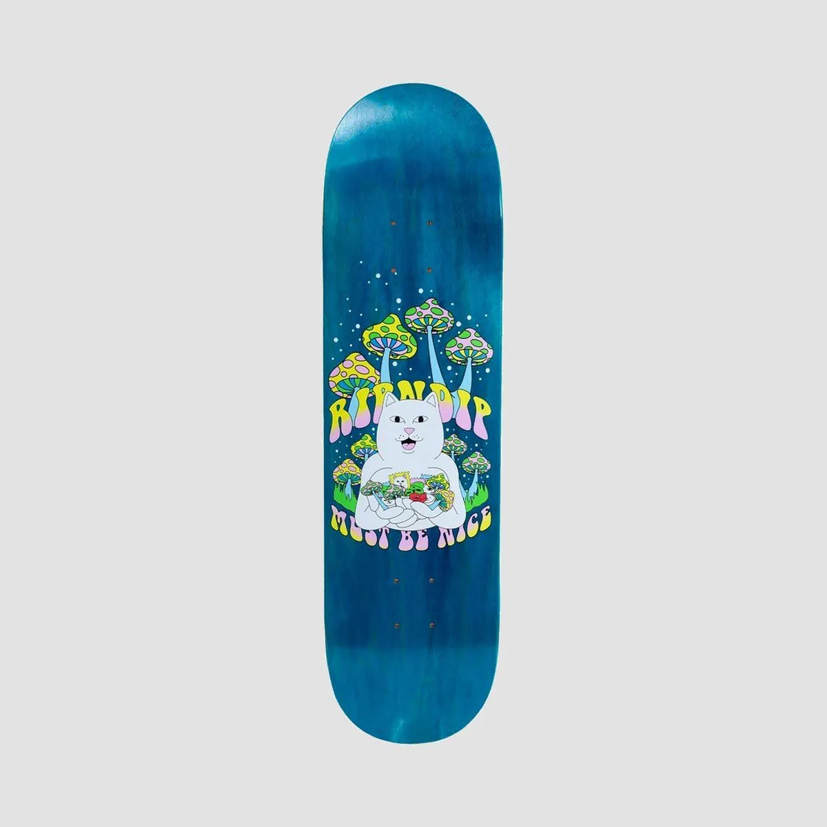 Ripndip Trippy Treatz Skateboard Deck Blue - 8.5