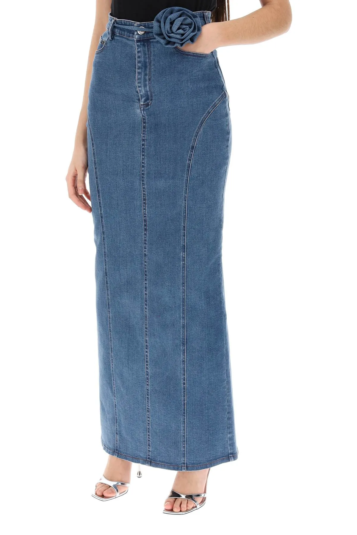 Rotate    Rotate Denim Maxi Skirt