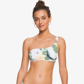 Roxy BLOOM - ASYMMETRIC BIKINI TOP FOR WOMEN WHITE