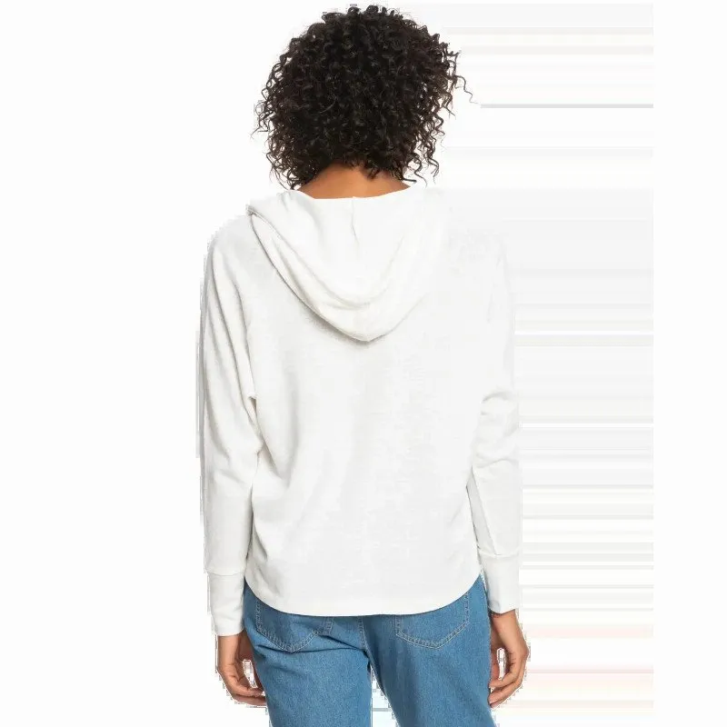 Roxy DESTINATION SURF HOODIE IN SNOW WHITE