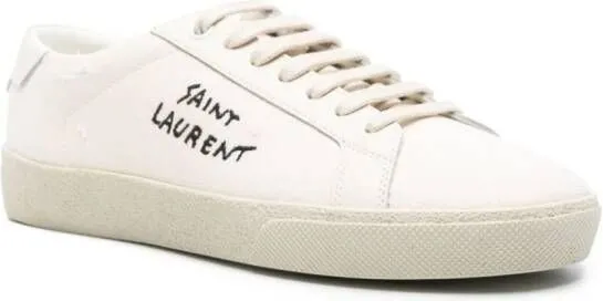 Saint Laurent Court Classic canvas sneakers Neutrals