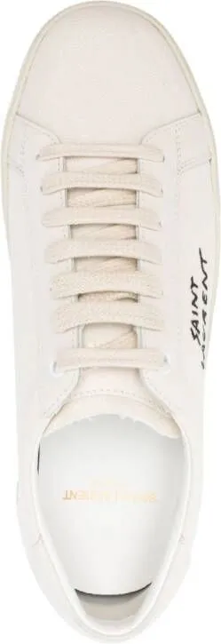 Saint Laurent Court Classic canvas sneakers Neutrals