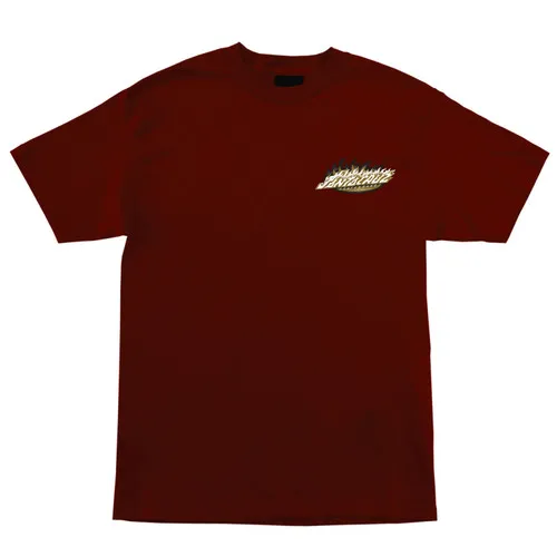 Santa Cruz Skateboards Shirt Ultimate Flame Dot Burgundy